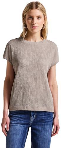 Street One - Gestructureerd Shirt - Beige - Dames