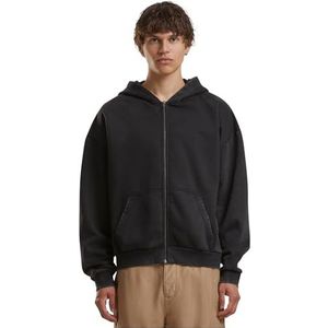 Build Your Brand - Vintage - Hoodie - Zwart - 70% Katoen, 30% Polyester