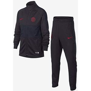 Nike PSG Y Nk Dry Strk TRK Suit K trainingspak, uniseks, voor kinderen, oliegrijs/rood (Oil Grey/Oil Grey/University Red), M