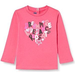Chicco T-shirt met lange mouwen voor meisjes en meisjes, Middelgrote roos, 9 Maanden