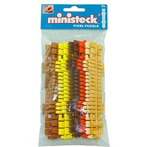 Ministeck 31664 - Set kleurstrips, 9 strips met vervangingssteentjes in bruintinten, als aanvulling op Ministeck mozaïekafbeeldingen
