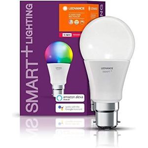 LEDVANCE LED lamp | Lampvoet: B22d | RGBW | 2700…6500 K | 9 W | SMART+ Classic Multicolour [Energie-efficiëntieklasse A+]