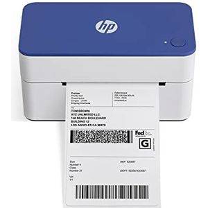 HP Work Solutions Compacte verzendbare 4x6 thermische labelprinter Gebruiksvriendelijke, snelle 300 DPI-printer voor thuiskantoor of bedrijf Ondersteunt pc en Mac
