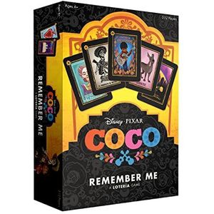 The OP USAopoly - Loteria: Coco Remember Me - Kaartspel - Bingo-Stijl Spel Met Aangepaste Illustraties En Illustraties Van Disney Pixar Film Coco - Vanaf 4 jaar - Voor 2 tot 12 Spelers - Engelstalig