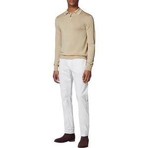 Hackett London Heren CORE 5PKT Trinity broek, wit (gebroken wit), 31W/32L, Wit (Off White), 31W / 32L