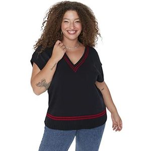 TRENDYOL Vrouwen TBBAW23DN0003/Lacivert Sweater, Navy Blue, 3XL, donkerblauw, 3XL