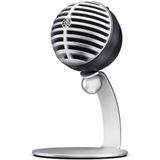 Shure MV5 digitale condensormicrofoon met cardioïde - plug -and -play met iOS, Mac, pc, op het scherm, bevat USB- en bliksemkabels - grijs met zwart schuim