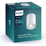 Philips PILLAR Opbouwspot GU10 1x Wit