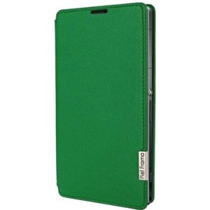 Piel FramaSlim Case Leather Case Groen U652DG voor Sony Xperia Z1