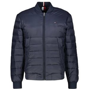 Tommy Hilfiger Bomberjack voor heren voor overgangsweer, Blauw (Woestijnhemel), XS