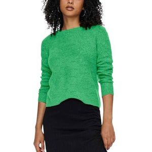 ONLY Gebreide damestrui ONLLOLLI gebreide trui, IJsland Green/Detail: melange, 3XL