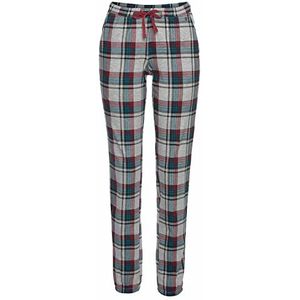 s.Oliver RED LABEL - Pyjamabroek - Wit/wijnrood/petrol - Met Motief All-over en Contrastkleurige Koord