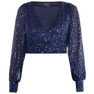 TYLIN Longsleeveshirt voor dames, marineblauw, L