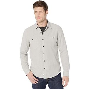 Lucky Brand Heren Jaybird Workwear shirt met lange mouwen, grijs Malange, groot, Grijs Malange, L