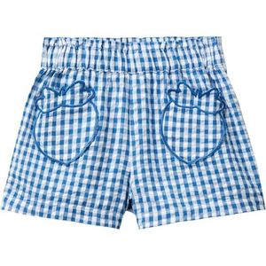 United Colors of Benetton Shorts voor meisjes en meisjes, Blauw, 12 Maanden