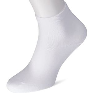 Nur Die Korte bamboe sokken bijzonder zacht en ademend, korte sokken voor dames, wit, 35-38 EU