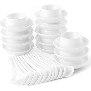 Holst Porzellan EB 106 Eierdopjes, stapelbaar, wit, 5 x 5 x 4,5 cm, 6