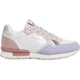 Pepe Jeans - PGS40005 Brit North G - Hardloopschoenen - Wit - Plat - Veters