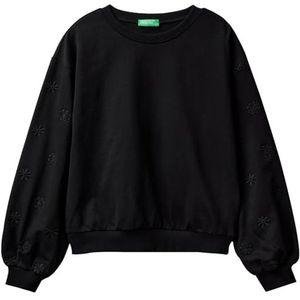 Undercolors of Benetton Sweatshirt zonder capuchon voor dames, Zwart 100, S