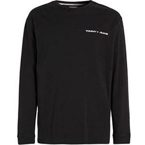 Tommy Jeans L/S gebreide tops voor heren, Zwart (zwart), L