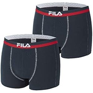Fila Heren 2-pack Urban Boxer Fu5020 Boxershorts, blauw (Navy 321), Large (Maat van de fabrikant: L) (2 stuks)