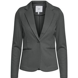 ICHI IHKATE Pique BL Damesblazer, korte blazer, jas, eenknops-blazer met stretch, Zwart (194008), M