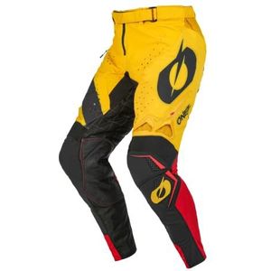 O'NEAL Prodigy Pants Motorcross-broek, MX MTB Mountainbike Motorfiets Enduro | Duurzame materialen, ademende denierstoffen | Prodigy Pants | Volwassenen, geel/zwart, 34