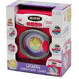 Speelgoedwasmachine - Tachan - Wasmachine voor Kinderen - Rood - Inclusief Batterijen