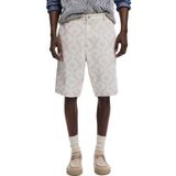 Desigual - Broek - Wit - Katoen - Knielengte - Regular Pasvorm