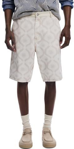 Desigual - Broek - Wit - Katoen - Knielengte - Regular Pasvorm