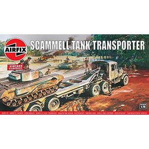 Airfix Vintage Classics Set - A02301V Scammel Tank Transporter - Plastic tankmodellen voor volwassenen en kinderen vanaf 8 jaar, set bevat 107 stuks, sprues en stickers - 1:76 schaalmodel tankset