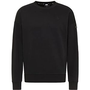 DreiMaster Vintage heren sweatshirt met ronde hals 37722047-DR050, zwart, XXL, zwart, XXL