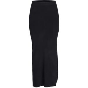 JACK & JONES Jxdahlia Long Rok Gebreide rok voor dames, zwart, S