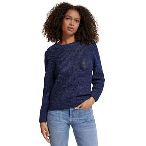 Scotch & Soda - Pull à manches bouffantes - Blauw marine - Tricot