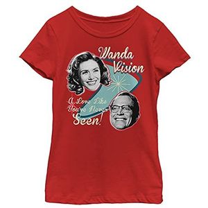 Marvel Classic Wanda T-shirt voor meisjes, Rood, M