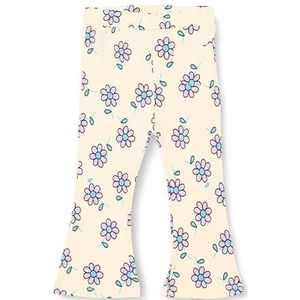 Koton Babygirls Flare Flower Printed Pocket Detail Cotton Leggings, ecru design (0d1), 6-9 Monate