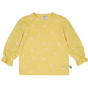 loud + proud Unisex Kids Slub Jersey met print, GOTS-gecertificeerd shirt, goud, 62/68, goud, 62/68 cm