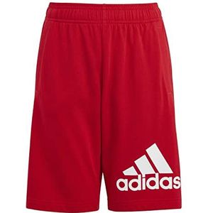 adidas Uniseks-Kind Essentials Big Logo Cotton Shorts, better scarlet/white, 7-8 Years
