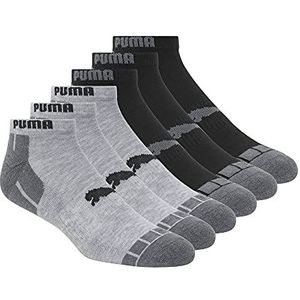PUMA Heren 6 Pack Low Cut Socks 6 Pack Low Cut Socks (6 stuks), grijs, 13-15