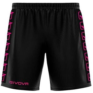 GIVOVA Shorts van polyband, zwart/fuchsia fluo, XXL