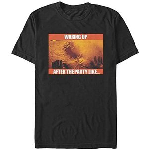 Star Wars Unisex Waking Up Organic Short Sleeve T-Shirt, Zwart, XL