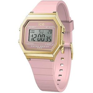 Ice-Watch - ICE digit retro Blush pink - Roze dameshorloge met kunststof band - 022056 (Small)