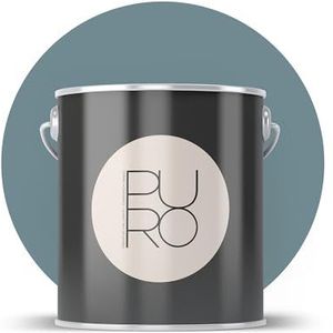 Livingwalls PURO Premium muurverf c3011 - schilderverf met zeer hoge dekking - matte hoogwaardige binnenverf in blauw, groen - 1 liter