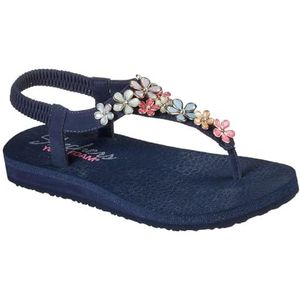 Skechers Slingback teenslippers voor dames, marine Multi, 40.5 EU