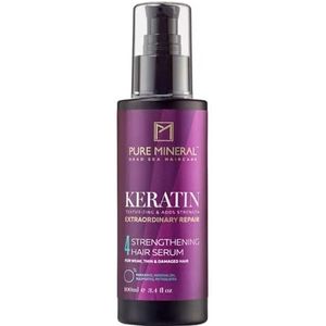 Pure Mineral - Haarserum met Keratine voor Zijdezacht Haar - Anti-Frizz, Voedend, Beschermend - Zonder sulfaten, parabenen, petrolaten - 100ml