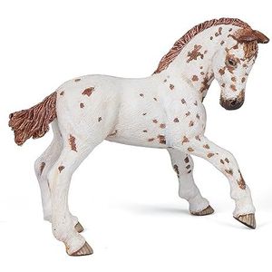 Papo -Handgeschilderde - Figuurtjes -Paarden veulens en pony's -Bruine Appeloosa veulen-51510-Verzamelbaar-Voor kinderen - Geschikt voor jongens en meisjes - Vanaf 3 jaar