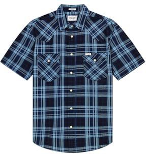 Wrangler - Western Overhemd - Ruitjesprint - Korte Mouwen