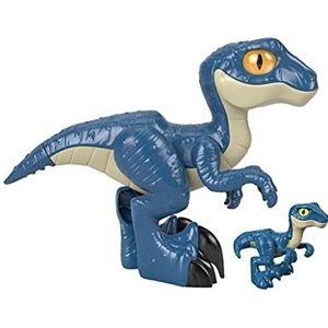 Fisher-Price Imaginext Jurassic World Raptor XL, extra groot dinosaurusfiguur voor kinderen van 3 tot 8 jaar, GWP07