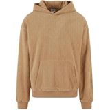 Urban Classics - Jacquard Velvet - Sweat à Capuche - Beige - Oversized