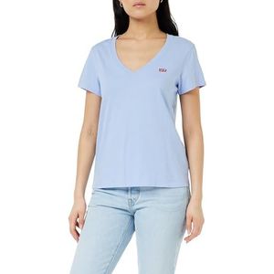 Levi's Perfect T-shirt voor dames met V-hals, blauw (brunnera blue), M